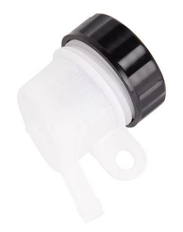 REAR BRAKE FLUID ROUND RESERVOIR WITH 90 SIDE OUTLET image 1