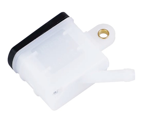 REAR BRAKE FLUID SQUARE RESERVOIR WITH 45 BOTTOM OUTLET image 1