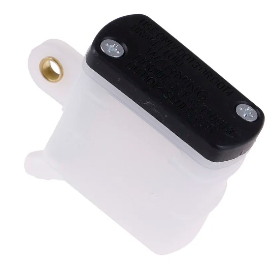REAR BRAKE FLUID SQUARE RESERVOIR WITH 45 BOTTOM OUTLET thumbnail 2