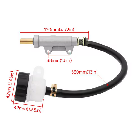 REAR FOOT BRAKE MASTER CYLINDER KIT POLARIS MAGNUM SCRAMBLER SPORTSMAN 325 330 400 500 700 800 thumbnail 3