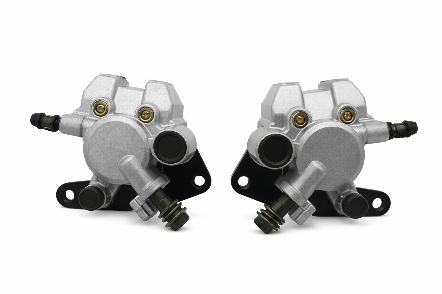 BRAKE CALIPER FRONT SET 02-07 SUZUKI EIGER VINSON 400 500 BLACK BRACKETS 59100-38F30-999 BLACK BRACKET