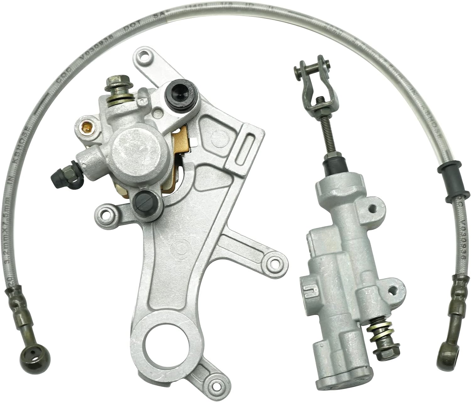 REAR BRAKE CALIPER AND MASTER CYLINDER ASSEMBLY HONDA 02-07 CR125R CR250R image 1
