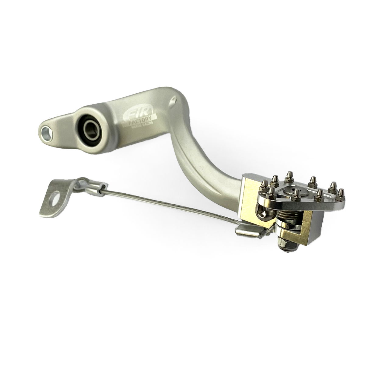 BRAKE PEDAL BETA 2020 2T/4T BK/RD, FIR ASB-086F SILVER image 1