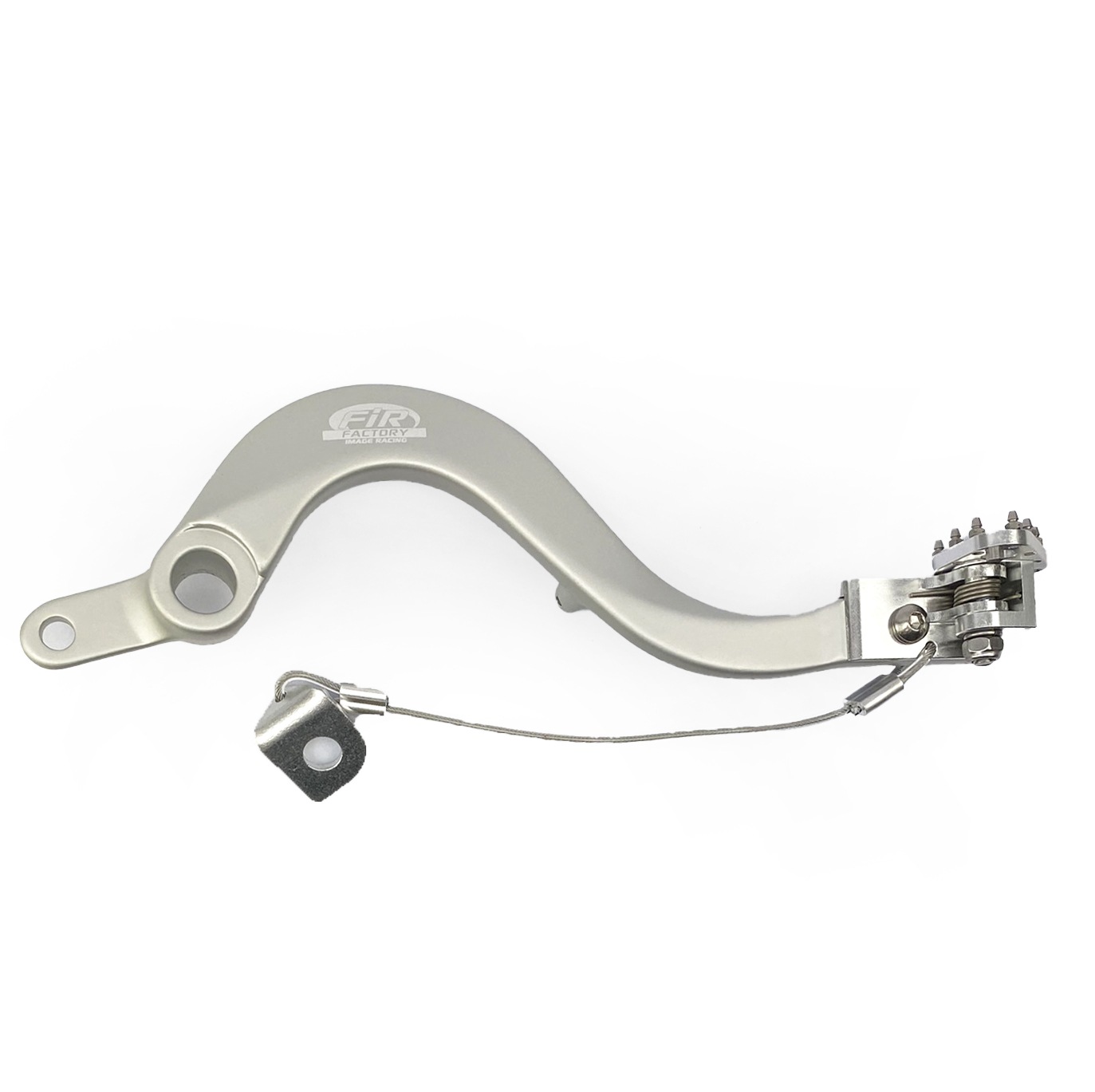 BRAKE PEDAL KAWASAKI KX 250 450, FIR,13236-0838, SILVER FOLDING TIP image 1