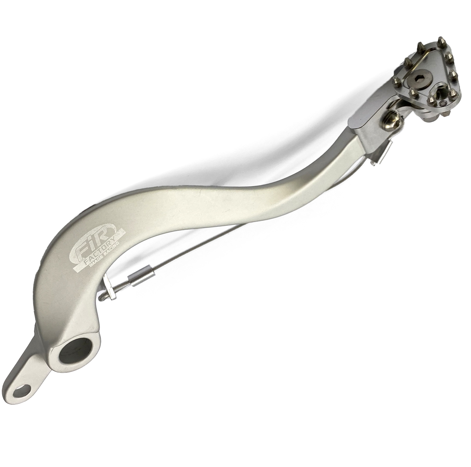 BRAKE PEDAL KAWASAKI KX 250 450, FIR,13236-0838, SILVER FOLDING TIP thumbnail 2