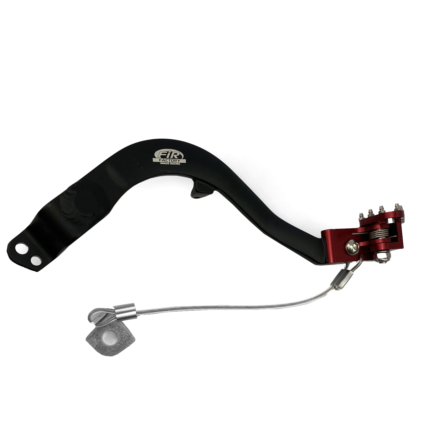 BRAKE PEDAL 21-22 CRF 300L, FIR, ASB-092F, BLACK, RED FOLDING TIP thumbnail 3
