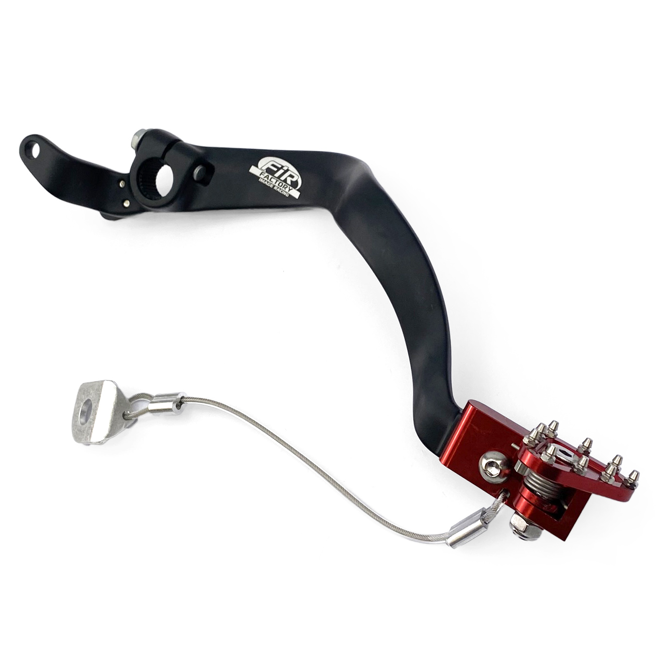 BRAKE PEDAL 14-23 CRF 125 F, FIR, BLACK, RED TIP thumbnail 4