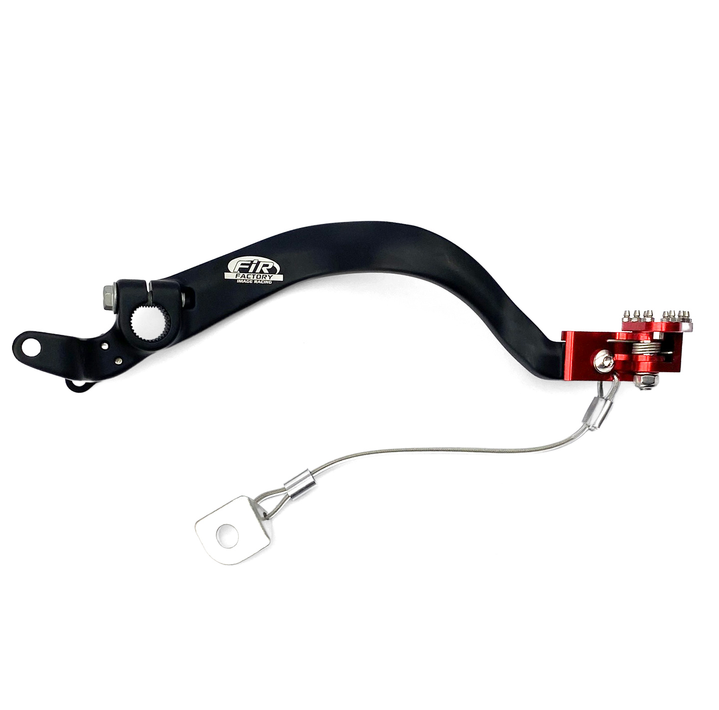 BRAKE PEDAL 14-23 CRF 125 F, FIR, BLACK, RED TIP thumbnail 5