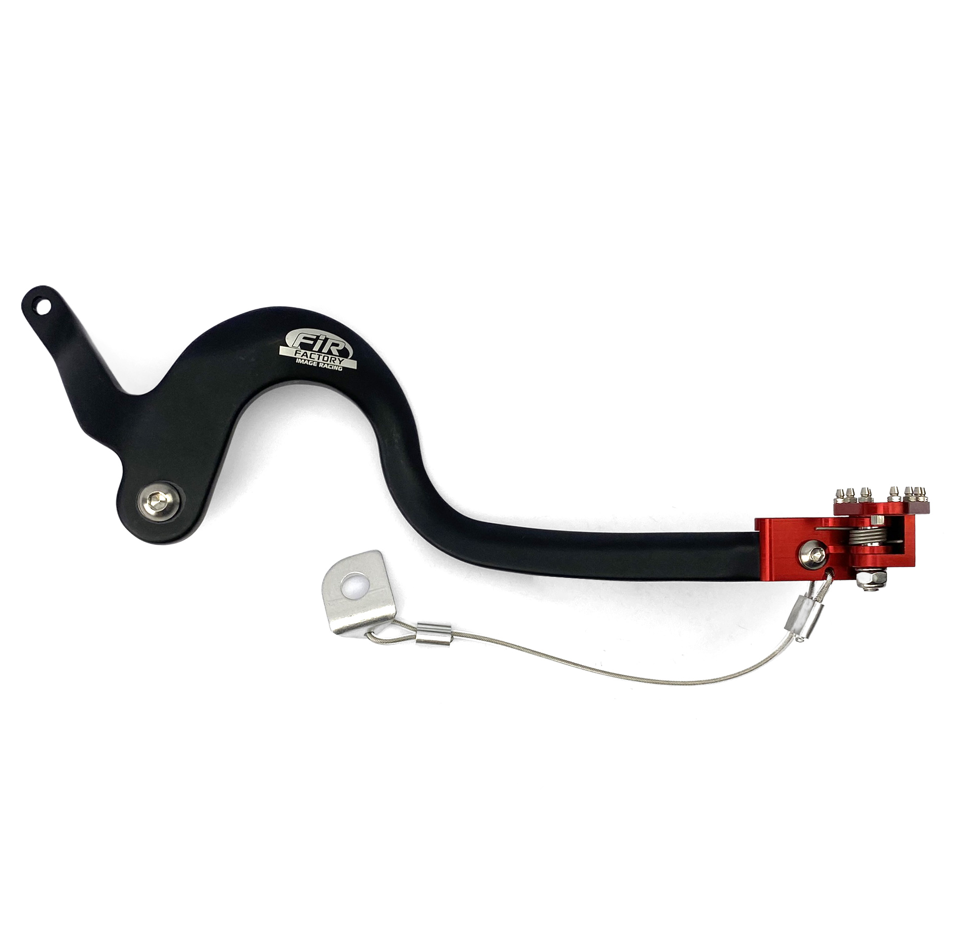 BRAKE PEDAL 14-23 CRF 125 F, FIR, BLACK, RED TIP thumbnail 2