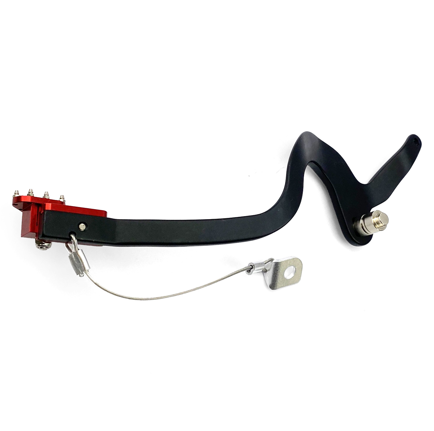 BRAKE PEDAL 14-23 CRF 125 F, FIR, BLACK, RED TIP thumbnail 3