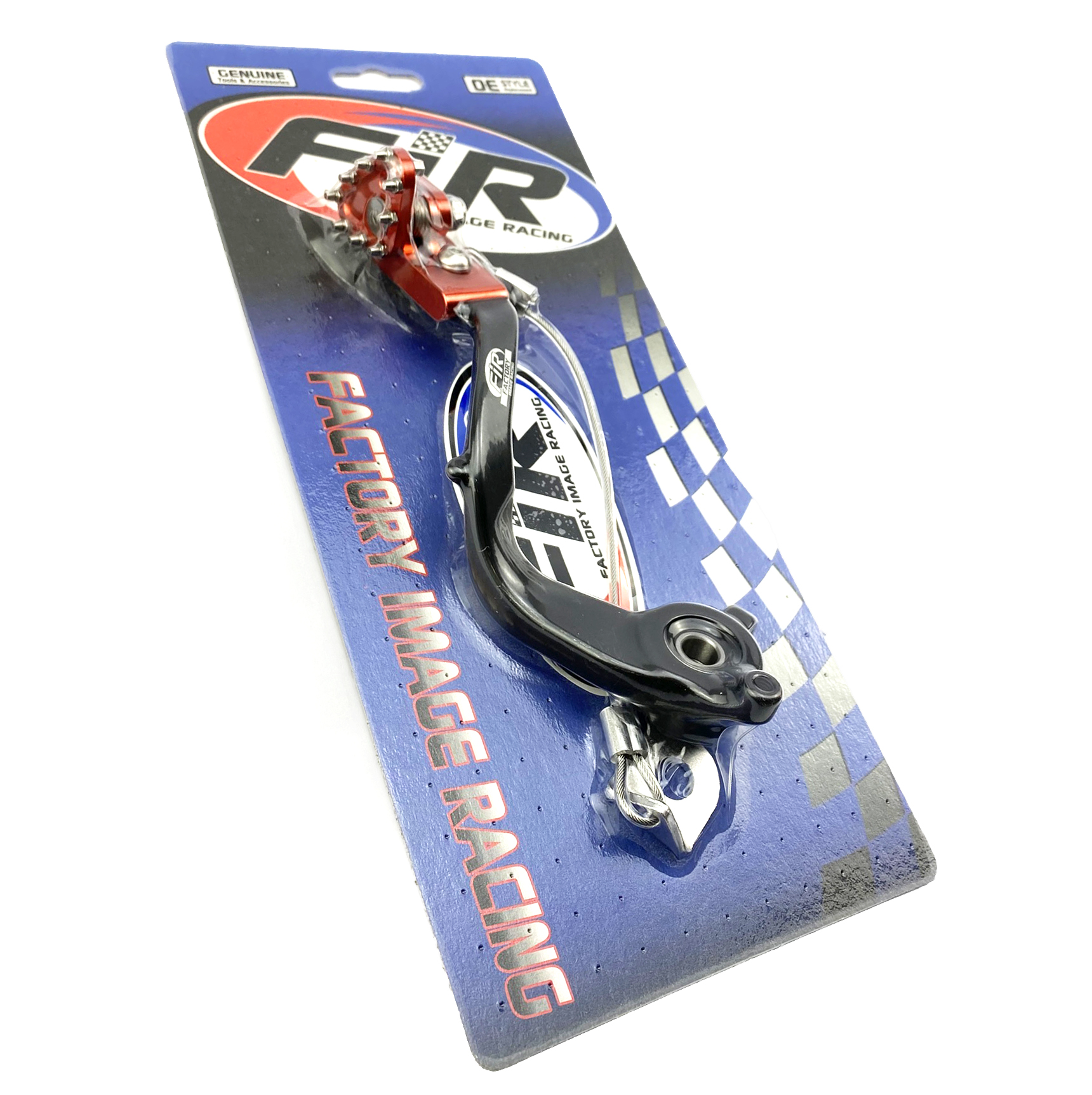 BRAKE PEDAL KTM 50 SX TC MC, FIR, BLACK, ORANGE TIP A40013050044 thumbnail 2