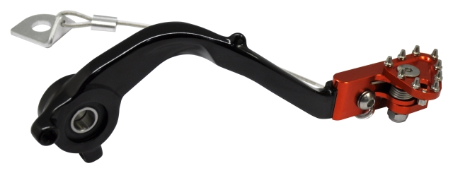 BRAKE PEDAL KTM 50 SX TC MC, FIR, BLACK, ORANGE TIP A40013050044 image 1