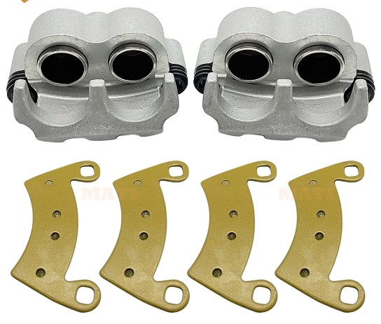 REAR BRAKE CALIPERS AND PADS POLARIS RANGER CREW 30mm PISTON 1912374 1912375 image 1