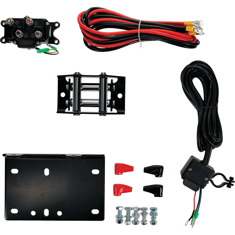 12V WINCH 3500LB/1550KG, ATV/UTV, STEEL CABLE, 2 BOLT, ARROWHEAD 431-01022 thumbnail 3