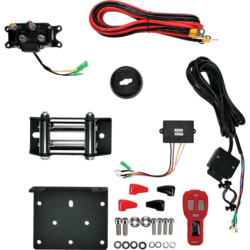 12V WINCH 3500LB/1550KG, ATV/UTV, STEEL CABLE, 4 BOLT, ARROWHEAD 431-01023 thumbnail 2