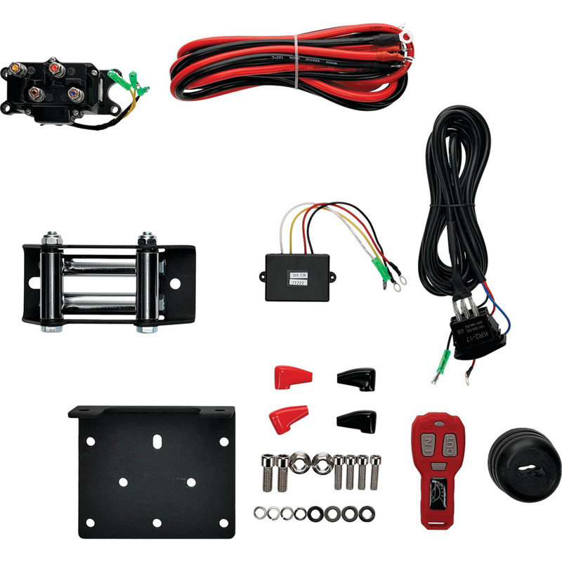 12V WINCH 4500LB/2000KG, ATV/UTV, STEEL CABLE, 4 BOLT, ARROWHEAD 431-01025 thumbnail 2