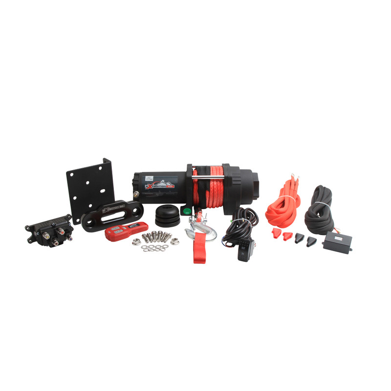 12V WINCH 6000LB/2750KG, ATV/UTV, SYNTHETIC ROPE, 4 BOLT, ARROWHEAD 431-01027 thumbnail 3