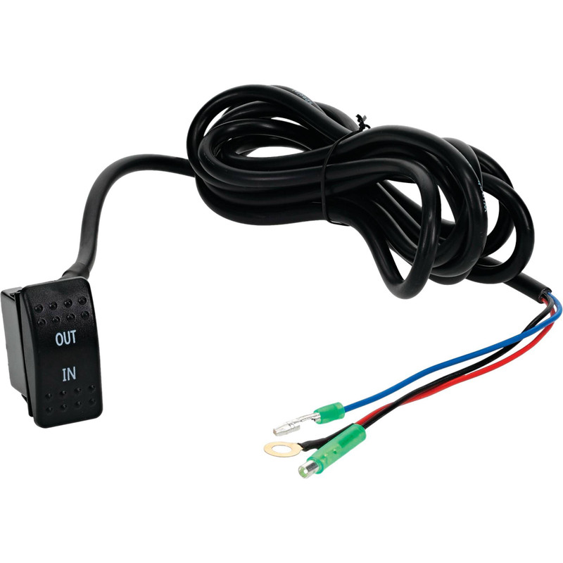WINCH 12V IN DASH ROCKER SWITCH ATV/UTV, UNIVERSAL, ARROWHEAD 431-01035 image 1