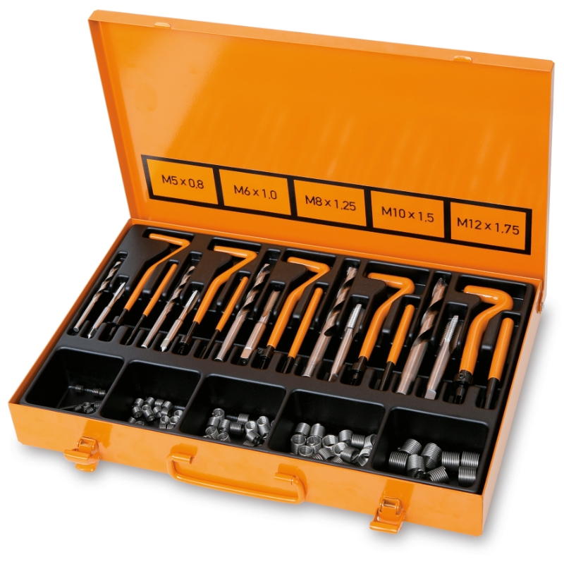 Assortment for Repairing Damaged Threads M5 - M12 370x230x55mm - Beta Tools 437U/09 image 1