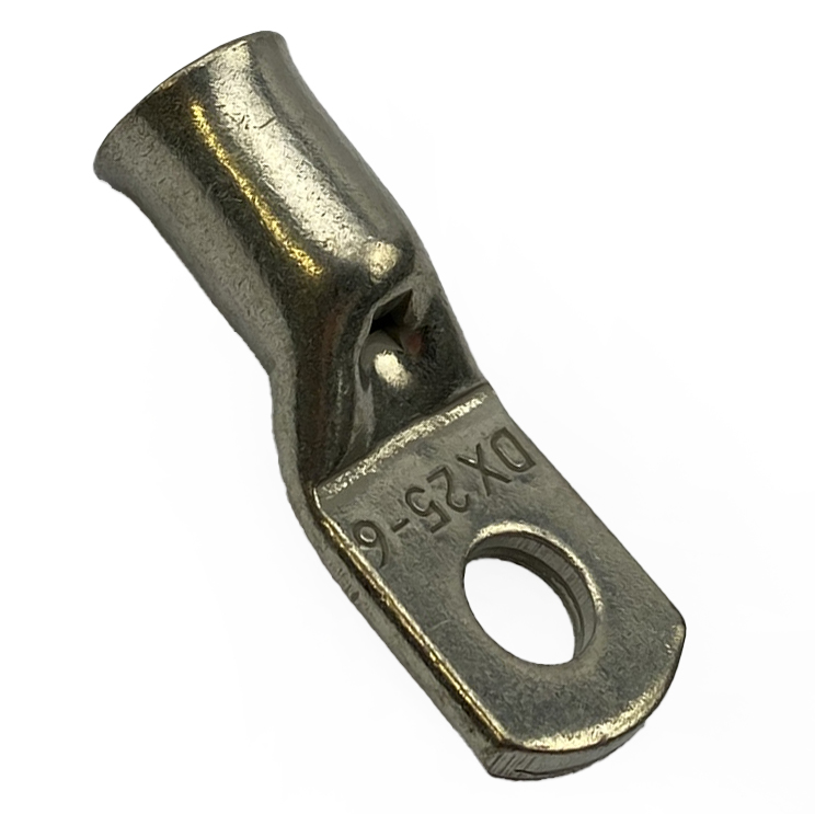 TRADE PACK 100 / 6mm RING TERMINAL COPPER 25mm2, TO SUIT CABLE OD 5.6mm thumbnail 4