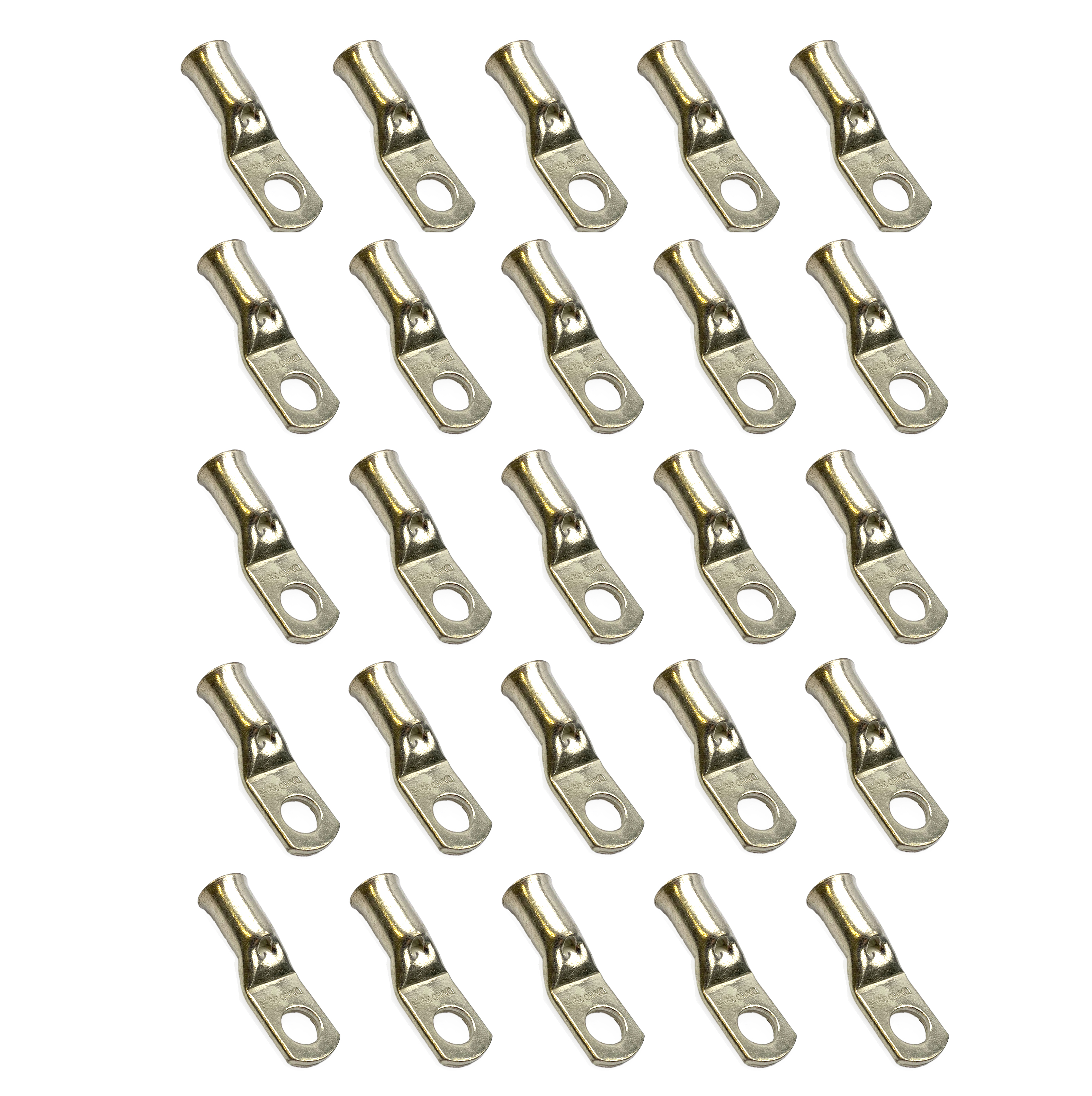 TRADE PACK 25 / 10mm RING TERMINAL COPPER 25mm2, TO SUIT CABLE 5.6mm