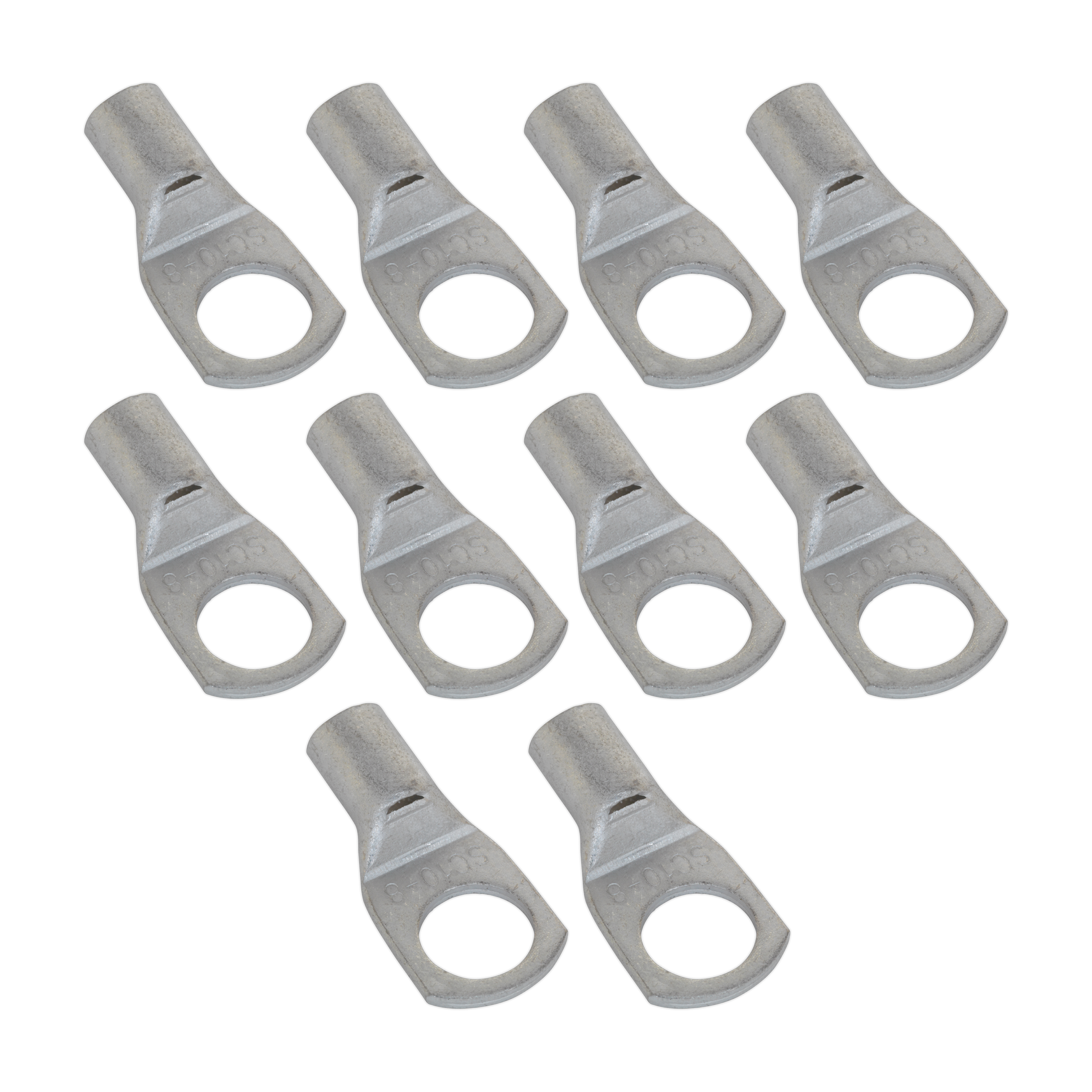 12mm RING TERMINAL COPPER 70mm2, TO SUIT CABLE 9.5mm, PACK OF 10 image 1