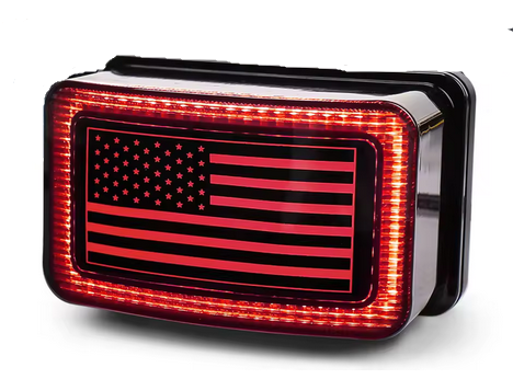 LE BRAKE LIGHT REAR AMERICAN FLAG YAMAHA YFM 3FA-84710-00-00 5KM-84710-01-00 image 1