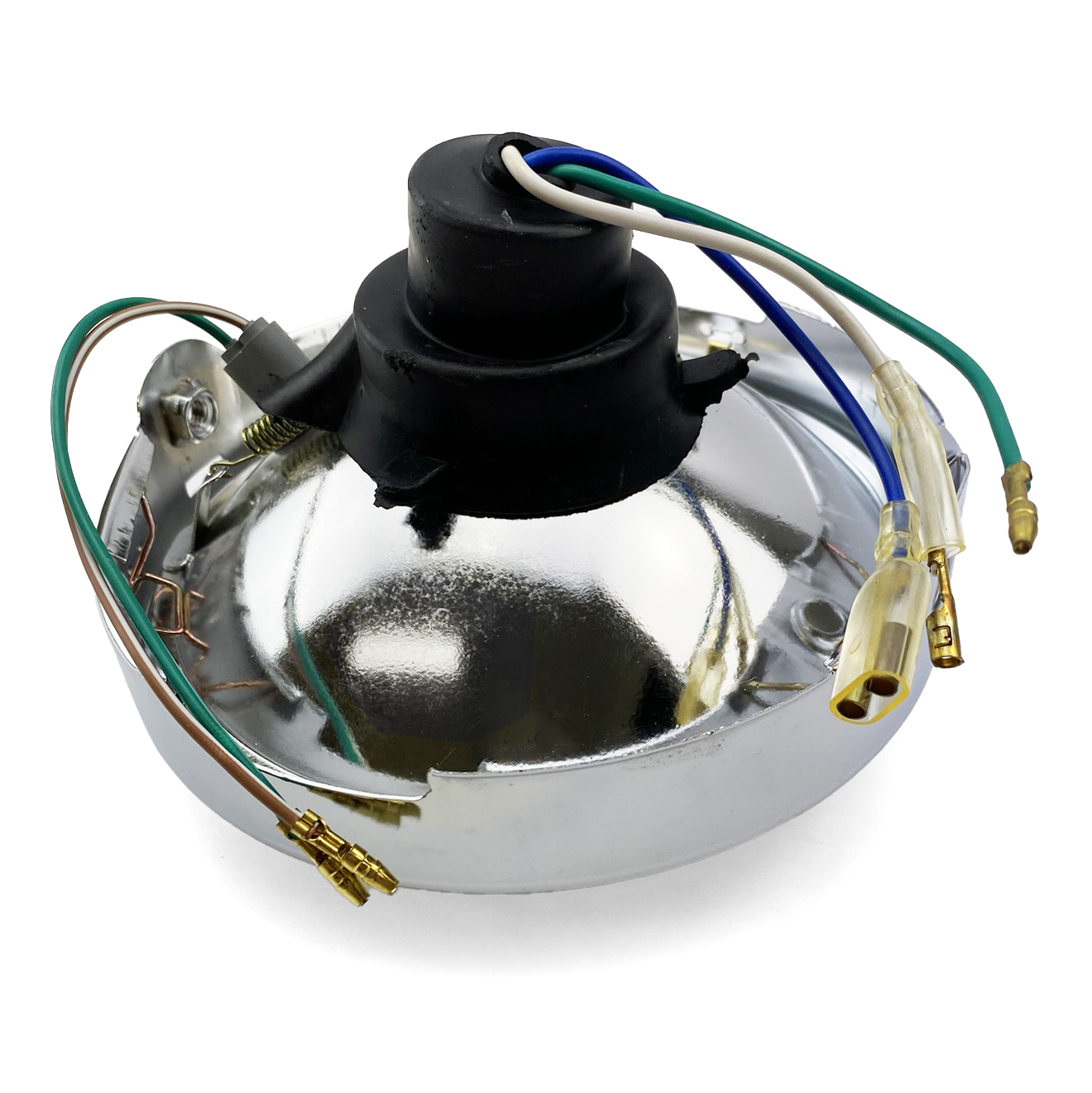 HEADLIGHT UNIT YAMAHA DT50, WITH BA20D BULB, 150mm DIA. thumbnail 3