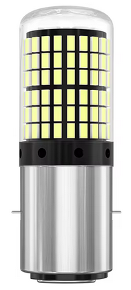 LED 12V 30W HEADLIGHT BULB SUPER BRIGHT WHITE BA20D EACH image 1