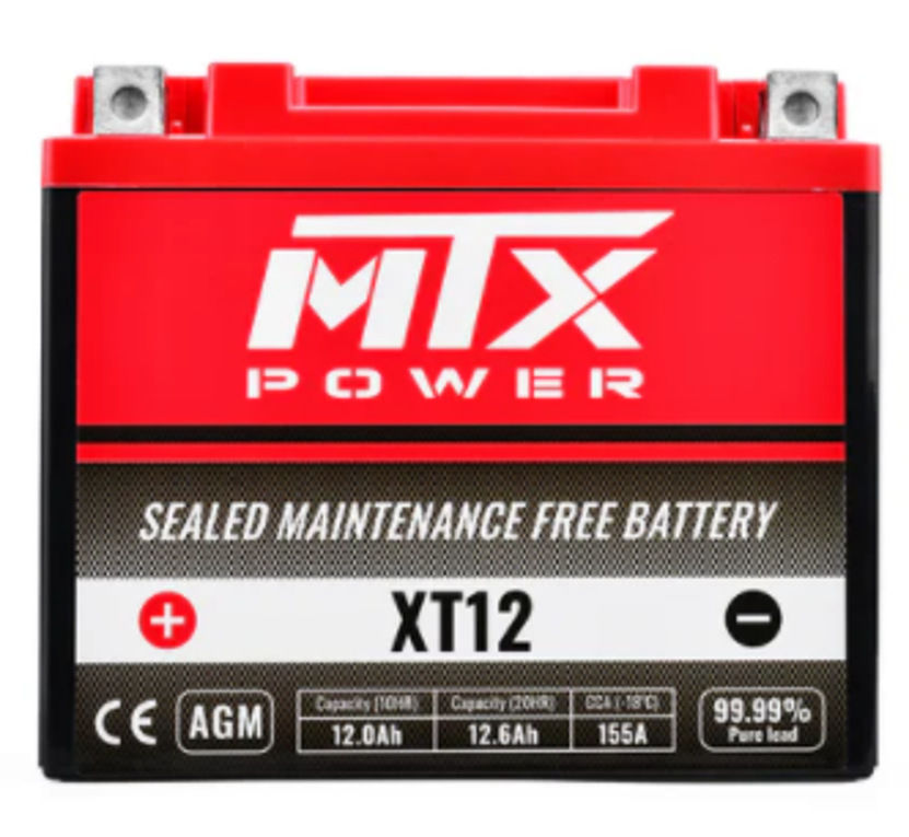 BATTERY XT12 MA.FREE AGM, MTX LTX12-BS 51012 12V 10AH. YTX12-BS, MA LTX12-BS image 1