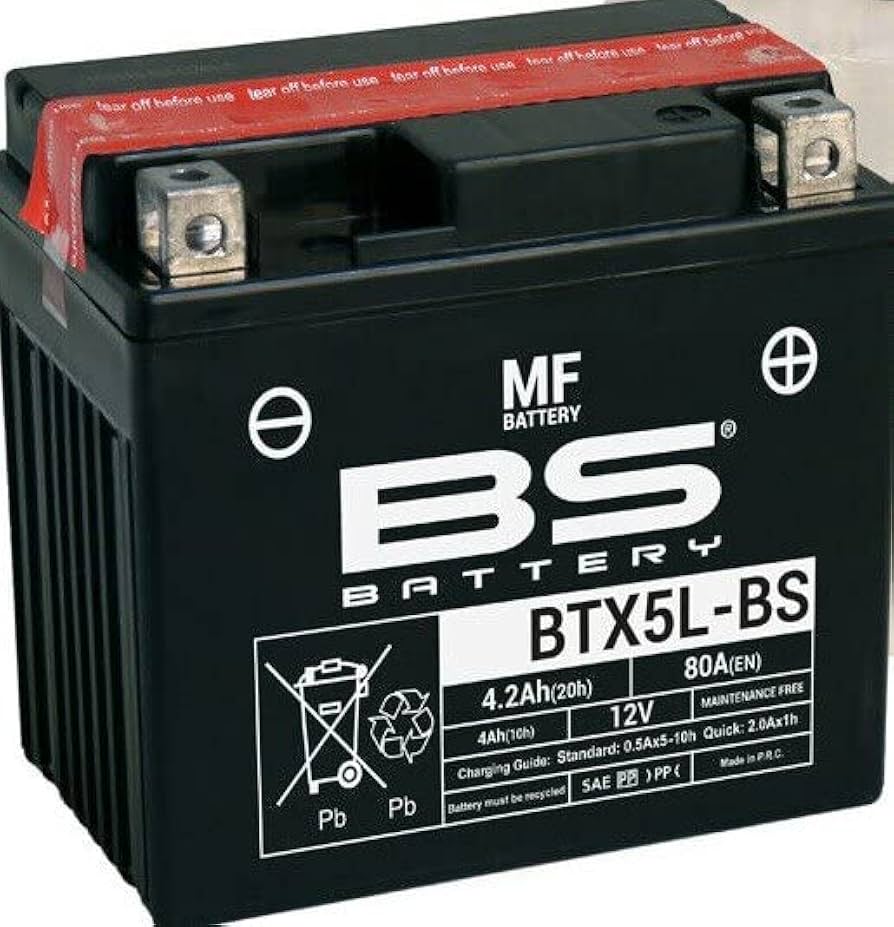 BATTERY YTX5L-BS / BTX5L-BS, 300618, BS-BTX5L-BS