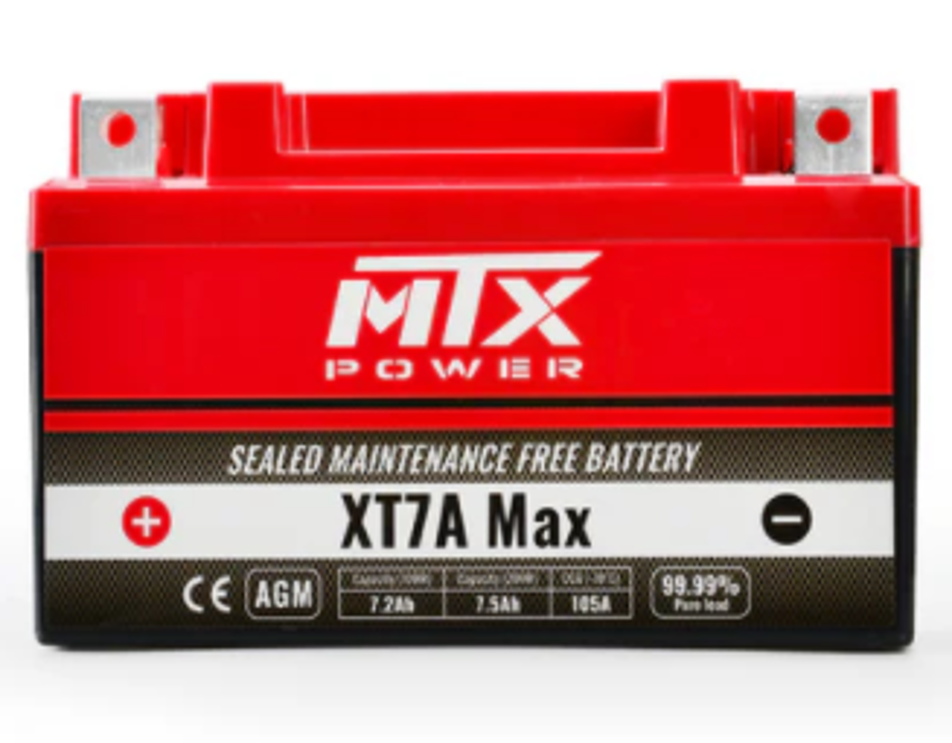BATTERY XT7A Max 12V 7.2AH Maintenance Free BTX7A-BS, 300619, BS-BTX7A-BS YTX7A-BS image 1