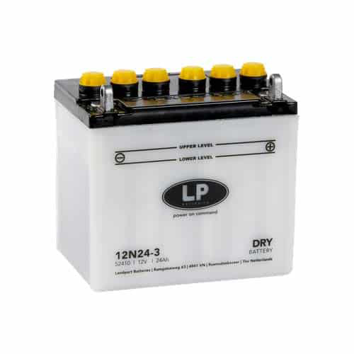 BATTERY 12N24-3 12V 24Ah. DRY INCLUDING ACID PACK, LANDPORT, LD 12N24-3 image 1