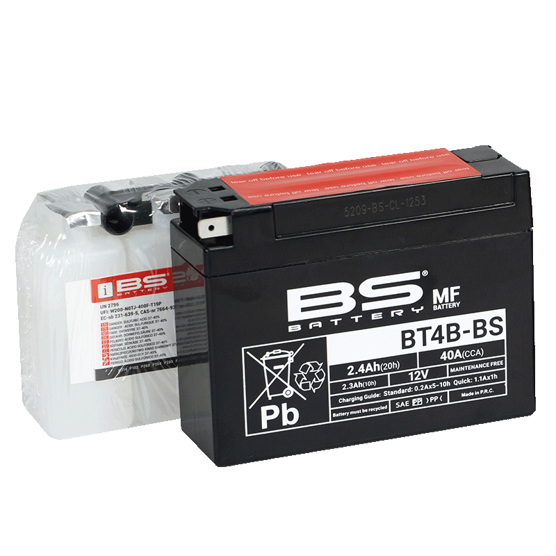 BATTERY YT4B-BS 12V M.FREE BS, BS MAINTENAN FREE BT4B-BS, 300625, BS-BT4B-BS