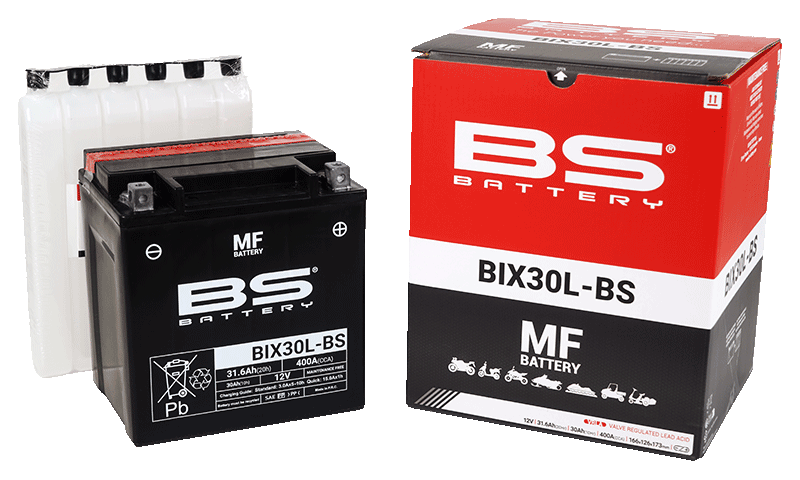 BATTERY YIX30L-BS 12V MA.FREE, BS Maintenance Free BIX30L-BS, 300753, BS-BIX30L-BS