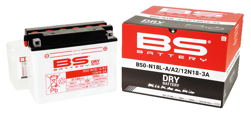 BATTERY Y50N18L-A2 12V 20Ah BS, BS WITH ACID PACK B50N18L-A2, 310656, BS-B50N18L-A2 image 1