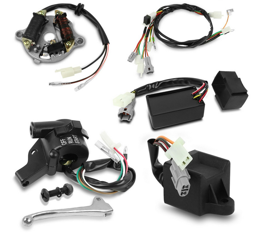 5PCS WIRING LOOM HARNESS KIT 81-16 YAMAHA PW 50 5PG-82590-01-00