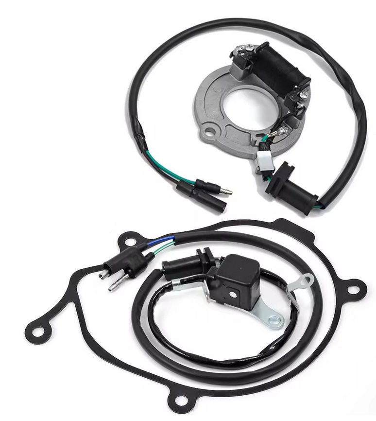 STATOR AND PULSE COIL & GASKET 1996-2004 HONDA CR80 R CRB CR85 R RB 31120-GBF-831 30300-GC4-601 image 1