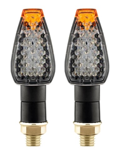 INDICATORS 14 LED 12V CLEAR PAIR TURN SIGNAL E50