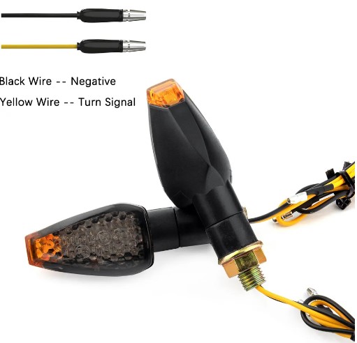 INDICATORS LED SMOKE LENS AMBER LIGHT (Pack of 2) M10 BOLT thumbnail 2