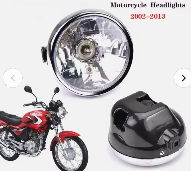 HEAD LIGHT UNIT ROUND CLEAR GLASS 2002 - 2013 YAMAHA YFB125 TYPE