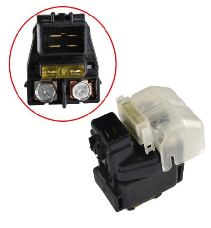 STARTER SOLENOID RELAY 03-08 SUZUKI LT-Z400 WITH YELLOW 20AMP FUSE image 1