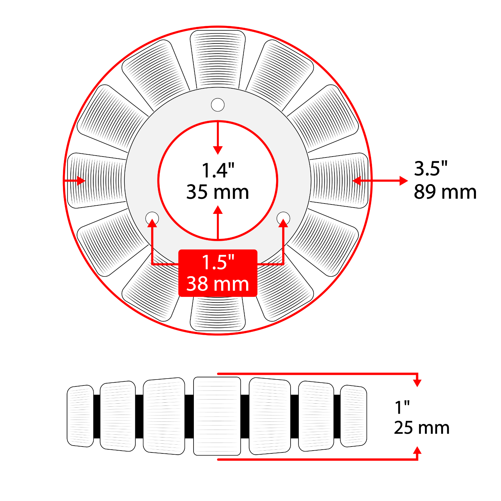 STATOR COIL 88-00 HONDA TRX 300 FOURTRAX 12-POLE 31120-HC4-014 31120-HC4-004 thumbnail 2