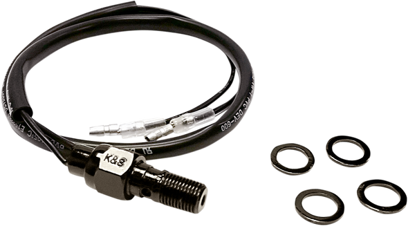 SWITCH BRAKE HYD. 3/8 x 24, K&S 12-0020B BLACK