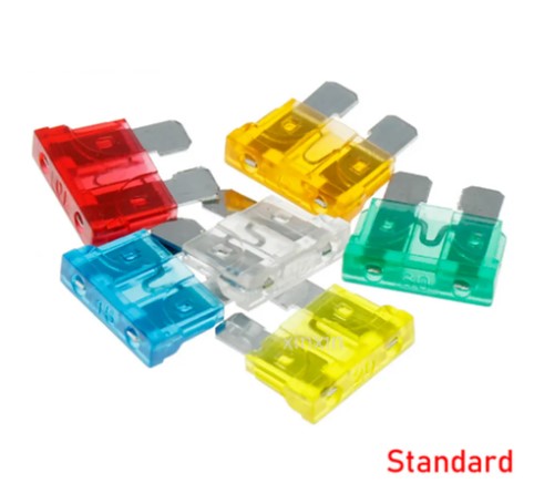 100PCS FUSES BLADE STANDARD SET 2A 3A 5A 7.5A 10A 15A 20A 25A 30A 35A thumbnail 2