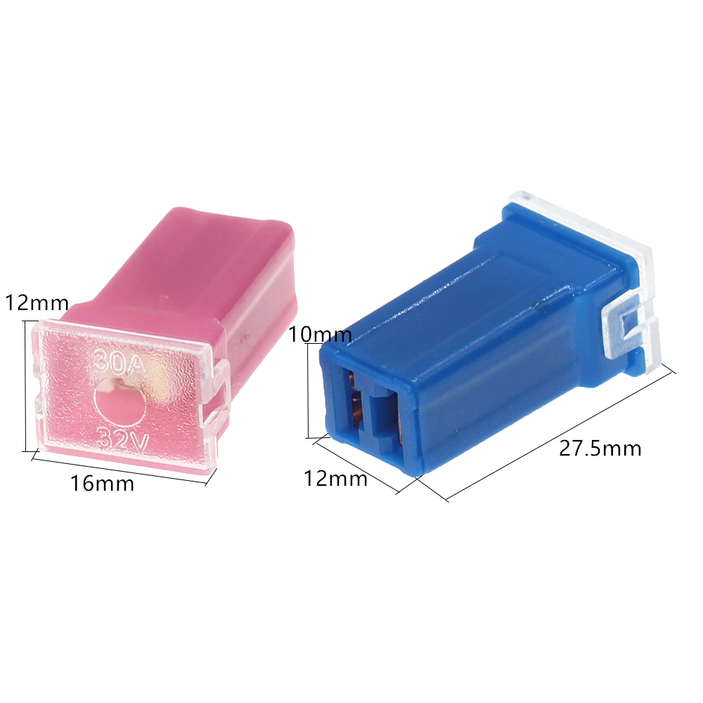 Pack of 2 Cartridge Fuses 90 Amp ATV UTV Female J Case Type thumbnail 2