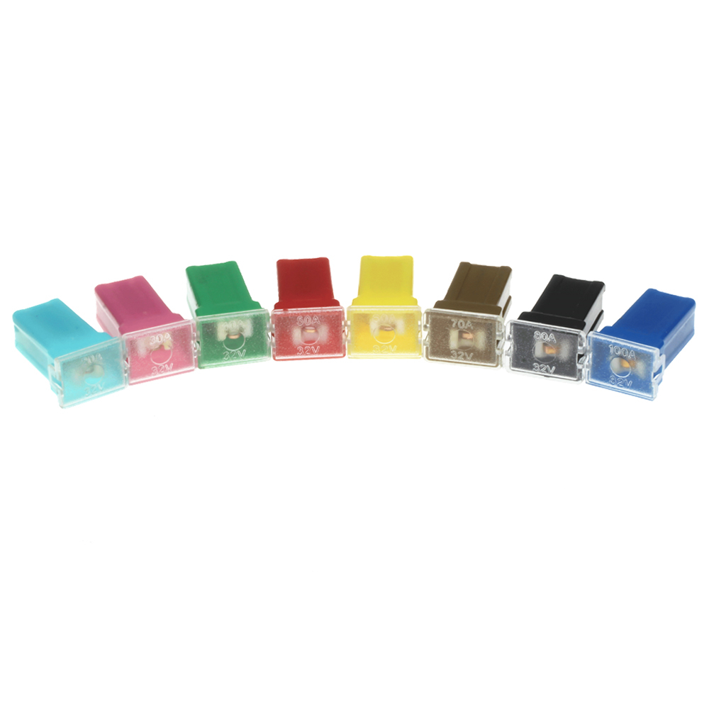 Pack of 2 Cartridge Fuses 50 Amp ATV UTV Female J Case Type