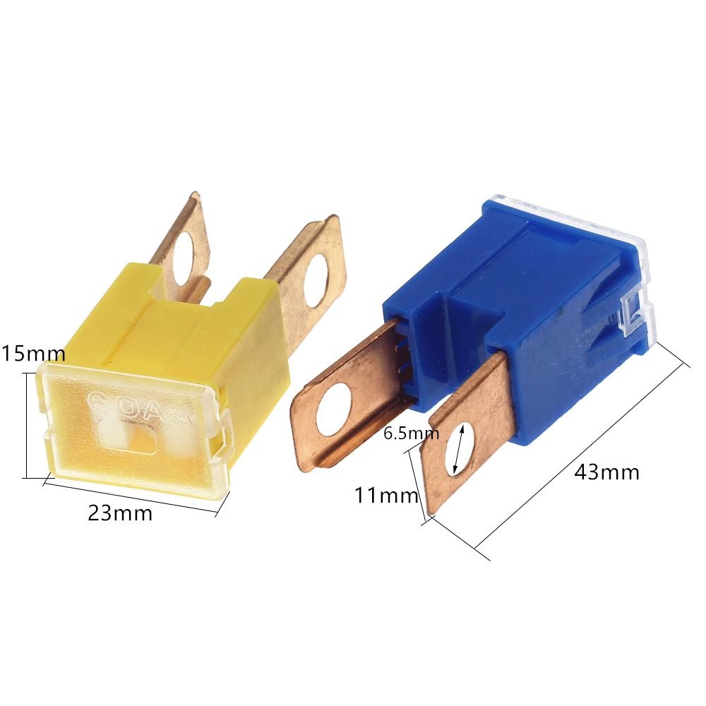 Pack of 2 Cartridge Fuses 80 Amp ATV UTV Male PAL 294 Series thumbnail 2
