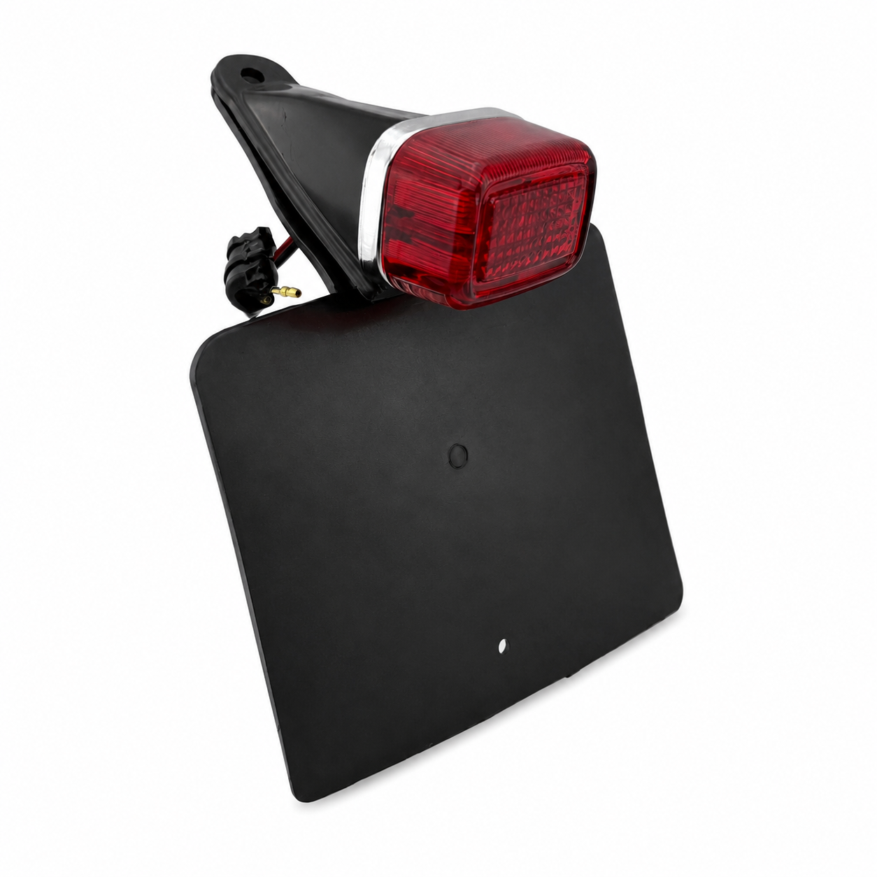 REAR STOP TAIL LIGHT WITH MUD FLAP NUMBER PLATE HOLDER YAMAHA UNIVERSAL FITTING