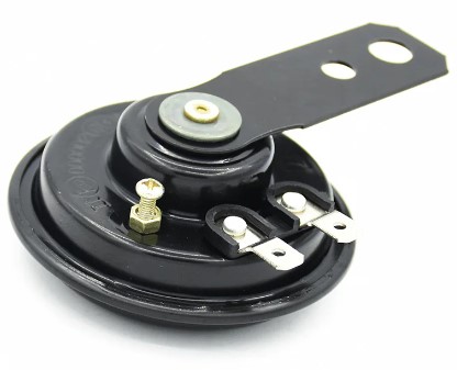HORN 12V DC SMALL 65mm WATERPROOF BLACK LOUD TONE SOUND 105DB thumbnail 2